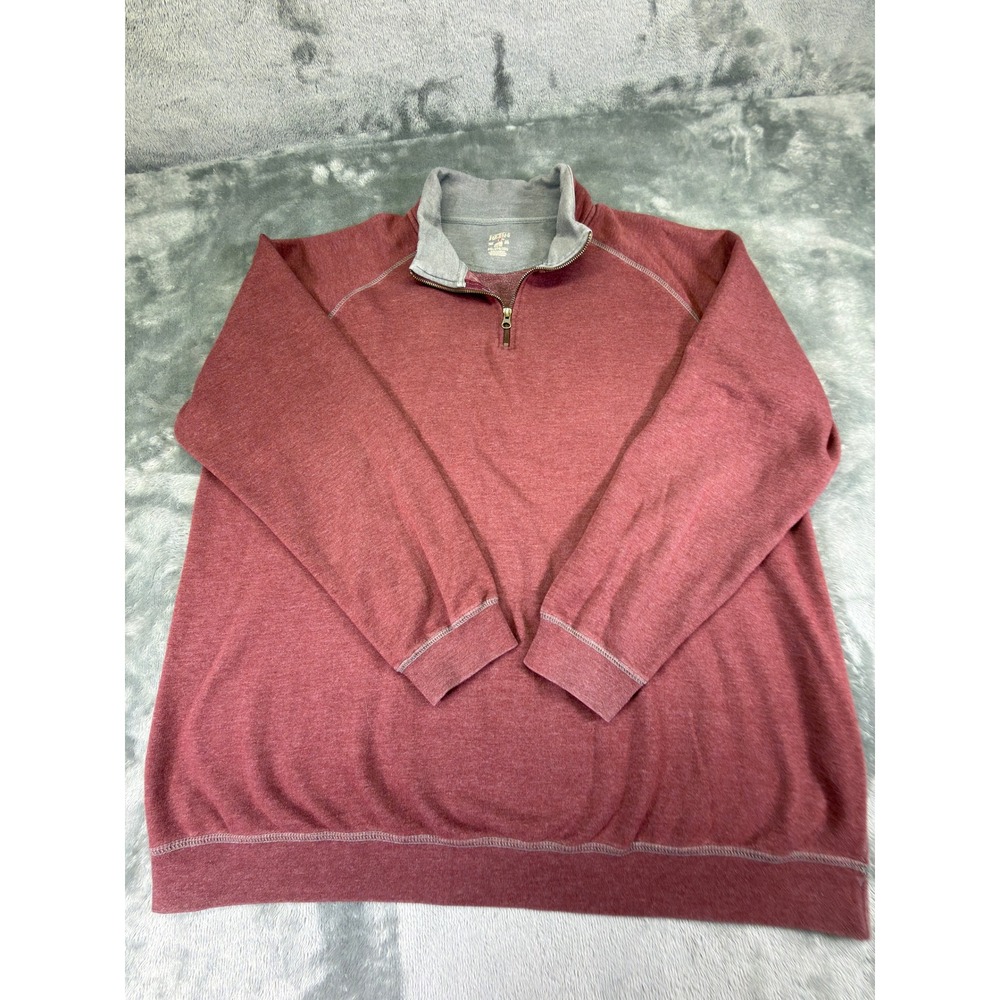 RedHead Brand Co Mens 2XL Quarter Zip Pullover Burgundy Heather RMFL1321 Fall 16
